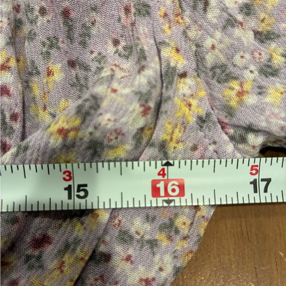 Hippie Rose Lavender Floral Blouse - Picture 11 of 12